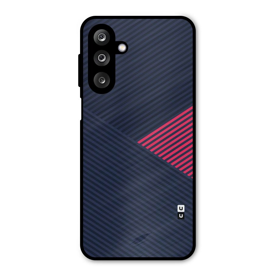 Criscros Stripes Metal Back Case for Galaxy M36
