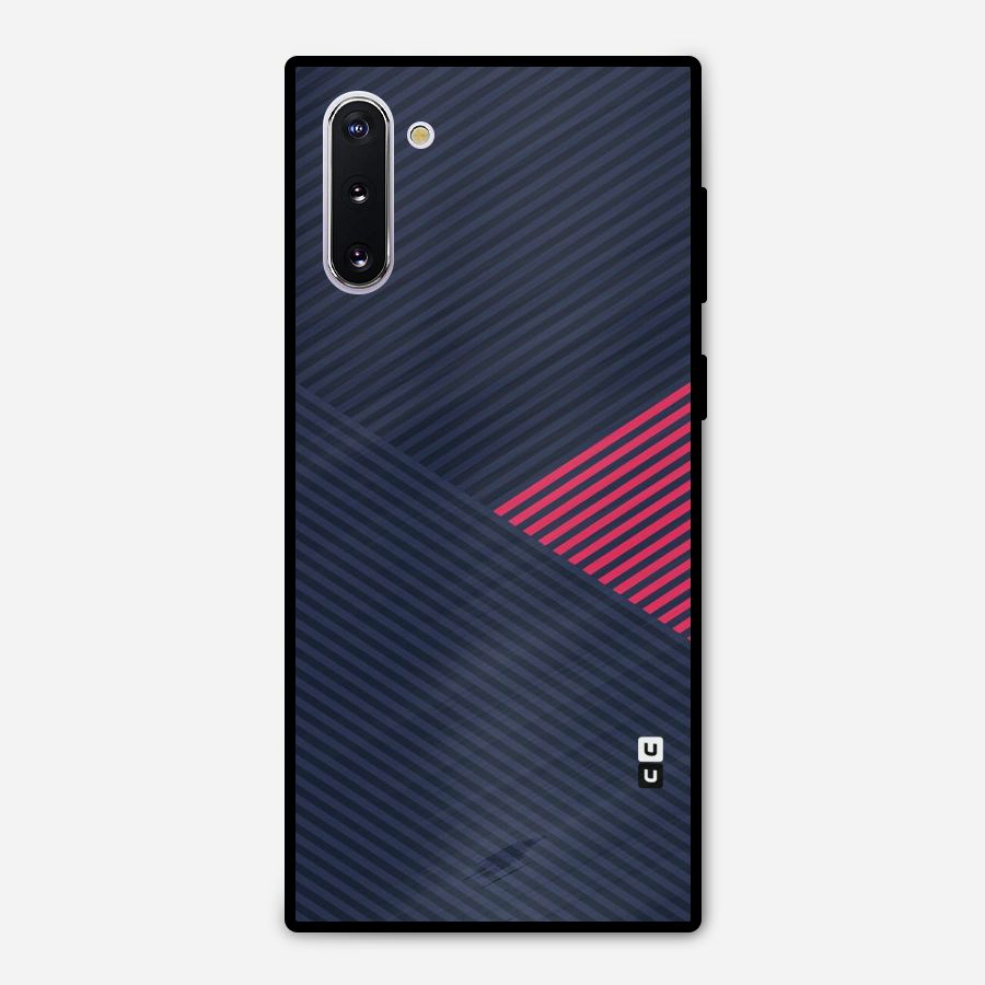 Criscros Stripes Metal Back Case for Galaxy Note 10