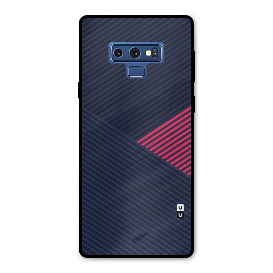 Criscros Stripes Metal Back Case for Galaxy Note 9