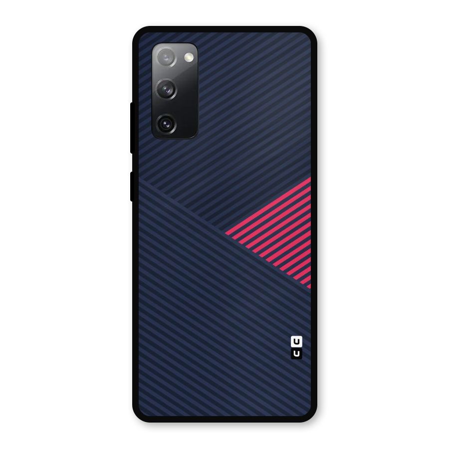 Criscros Stripes Metal Back Case for Galaxy S20 FE 5G