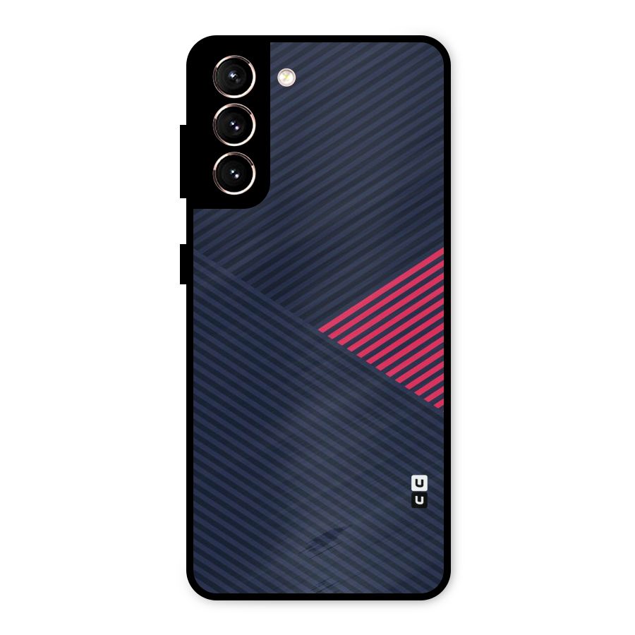 Criscros Stripes Metal Back Case for Galaxy S21 5G