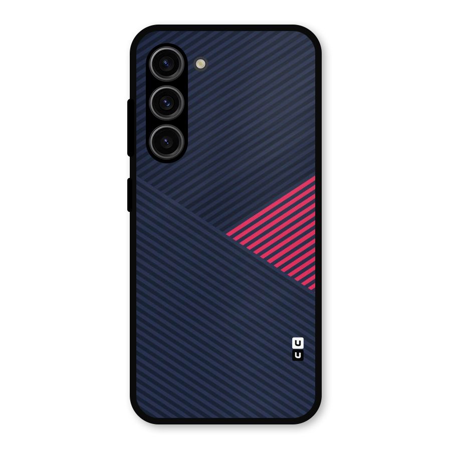 Criscros Stripes Metal Back Case for Galaxy S23