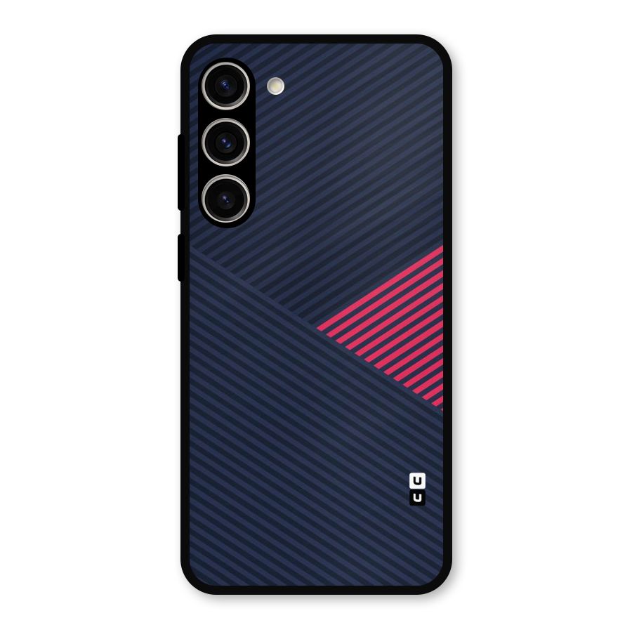 Criscros Stripes Metal Back Case for Galaxy S23 Plus