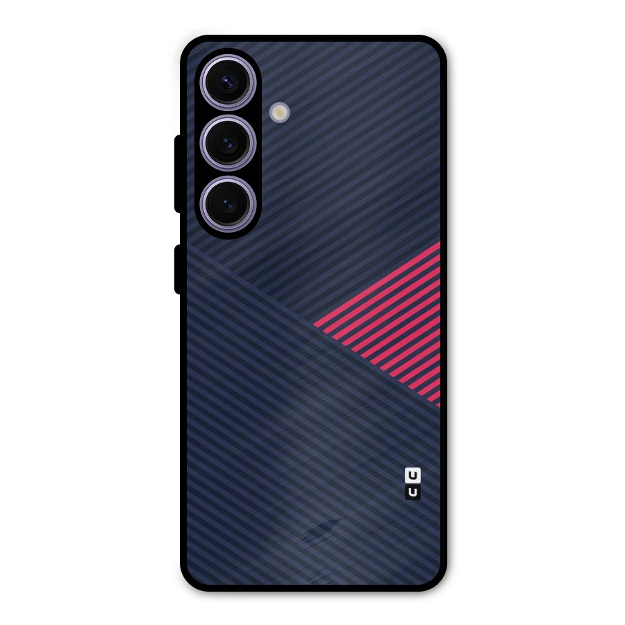 Criscros Stripes Metal Back Case for Galaxy S24