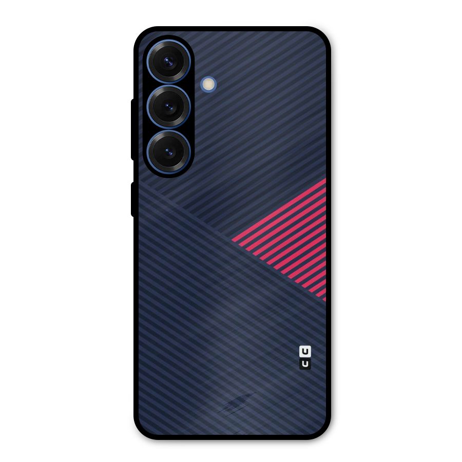 Criscros Stripes Metal Back Case for Galaxy S25