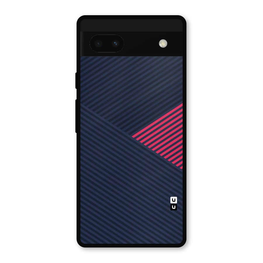 Criscros Stripes Metal Back Case for Google Pixel 6a