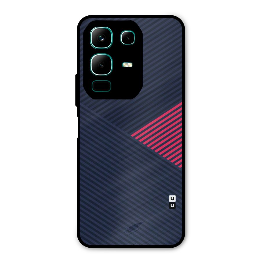 Criscros Stripes Metal Back Case for Infinix Note 50x