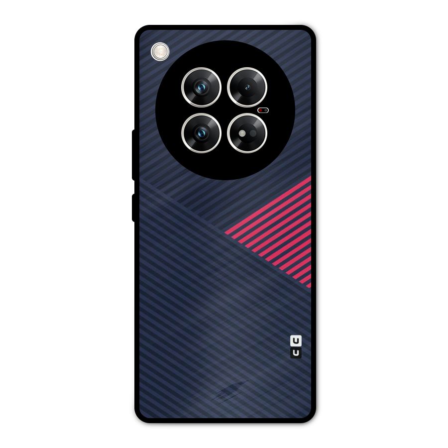 Criscros Stripes Metal Back Case for Infinix Zero 40 5G