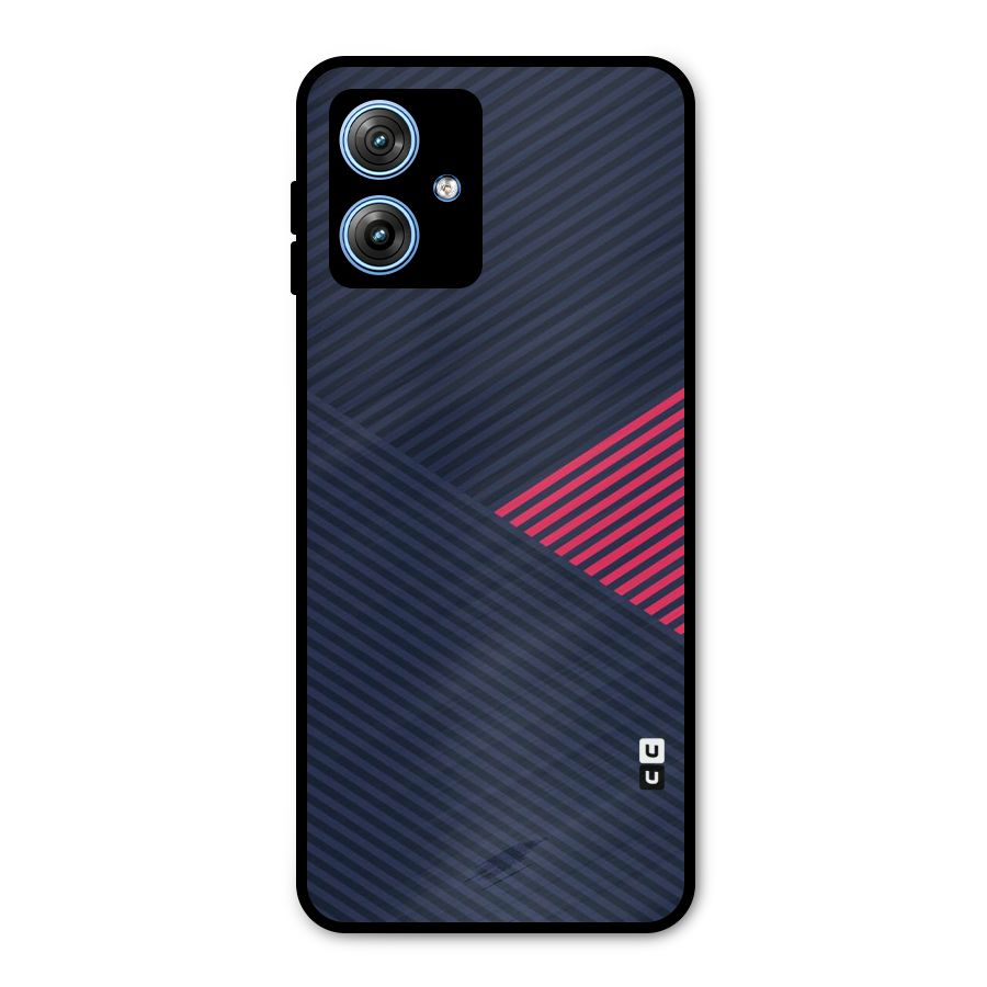 Criscros Stripes Metal Back Case for Moto G54