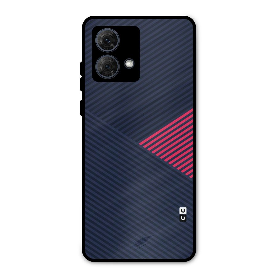 Criscros Stripes Metal Back Case for Moto G84