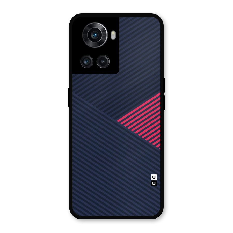 Criscros Stripes Metal Back Case for OnePlus 10R