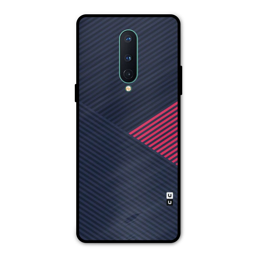 Criscros Stripes Metal Back Case for OnePlus 8