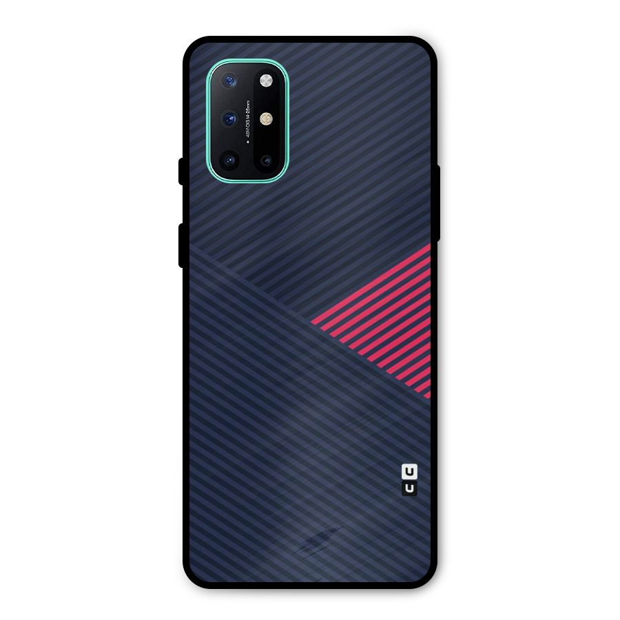 Criscros Stripes Metal Back Case for OnePlus 8T