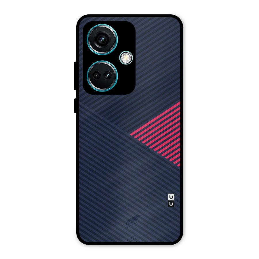 Criscros Stripes Metal Back Case for OnePlus Nord CE 3 5G