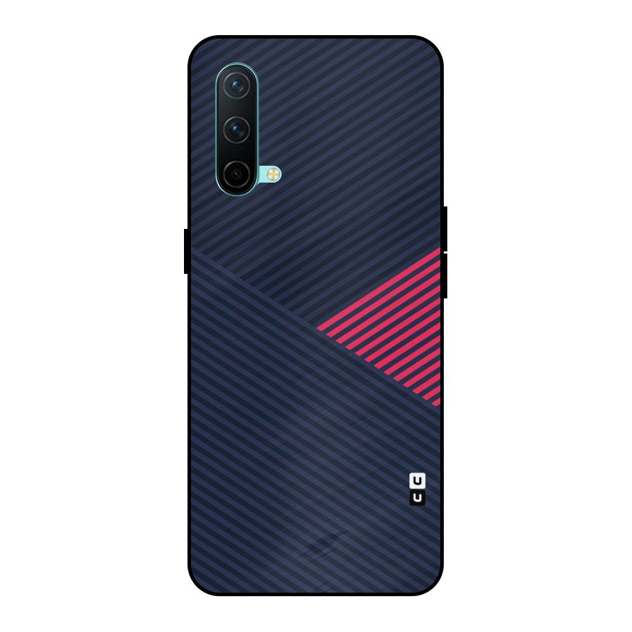 Criscros Stripes Metal Back Case for OnePlus Nord CE 5G