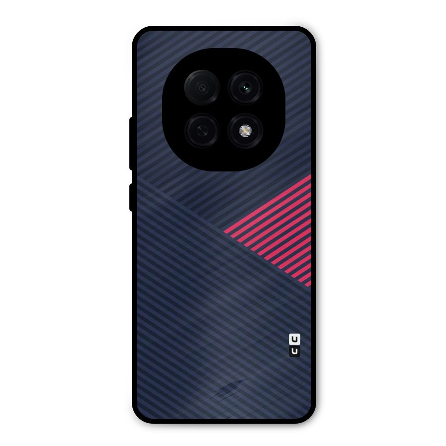 Criscros Stripes Metal Back Case for Oppo F29 Pro