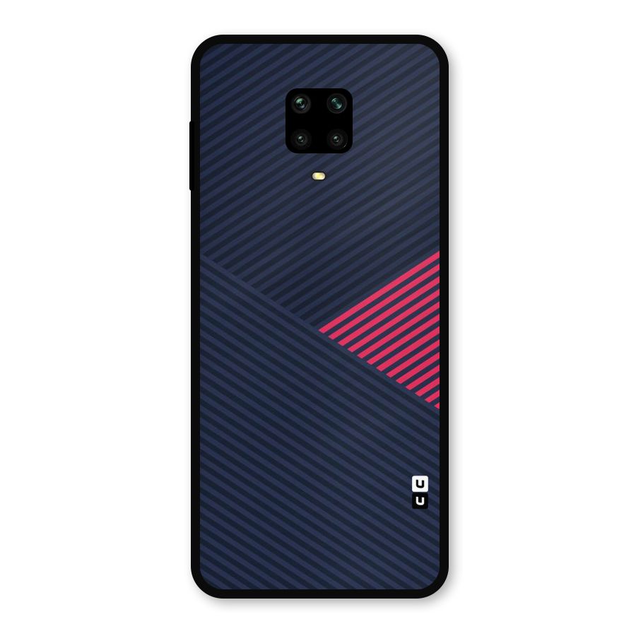 Criscros Stripes Metal Back Case for Poco M2 Pro