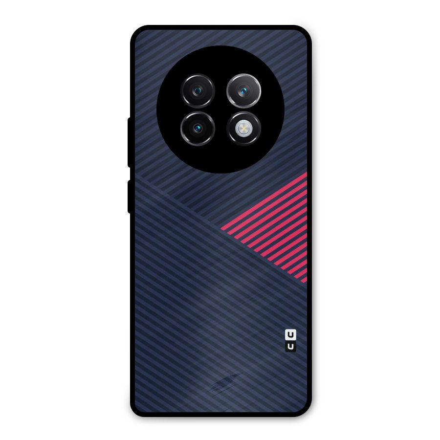 Criscros Stripes Metal Back Case for Realme 13 Plus