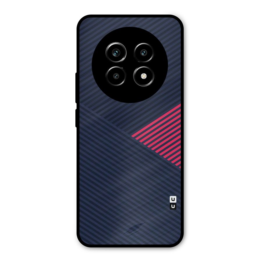 Criscros Stripes Metal Back Case for Realme 13 Pro