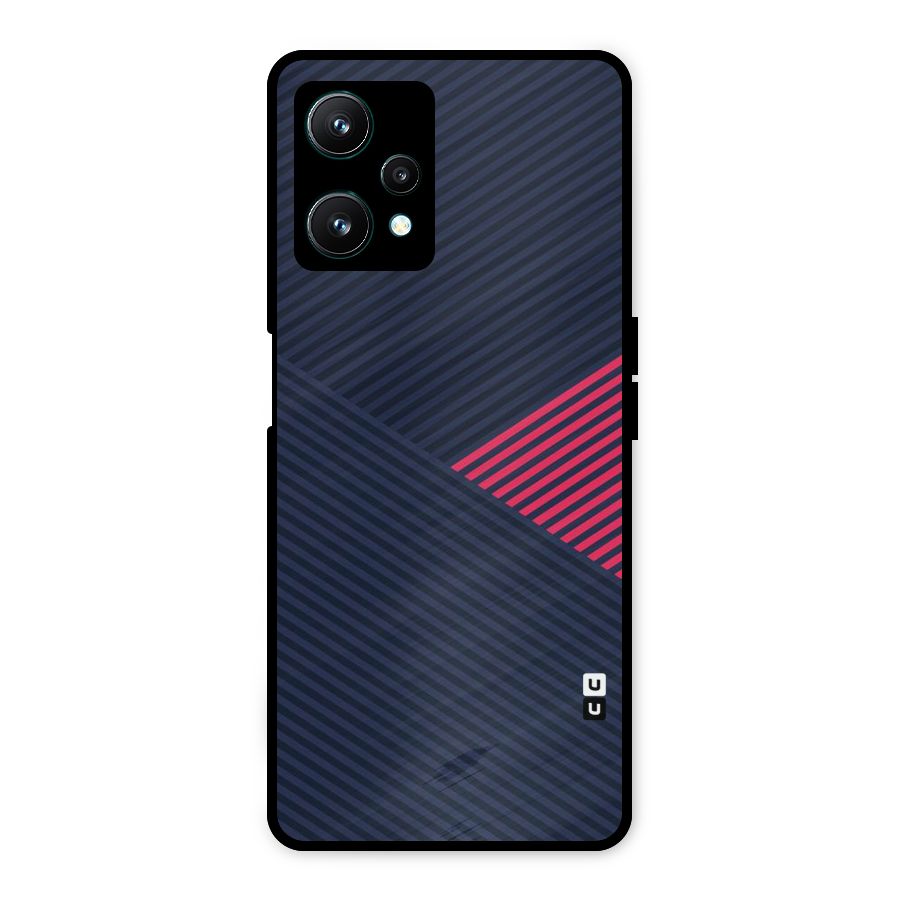 Criscros Stripes Metal Back Case for Realme 9 Pro 5G