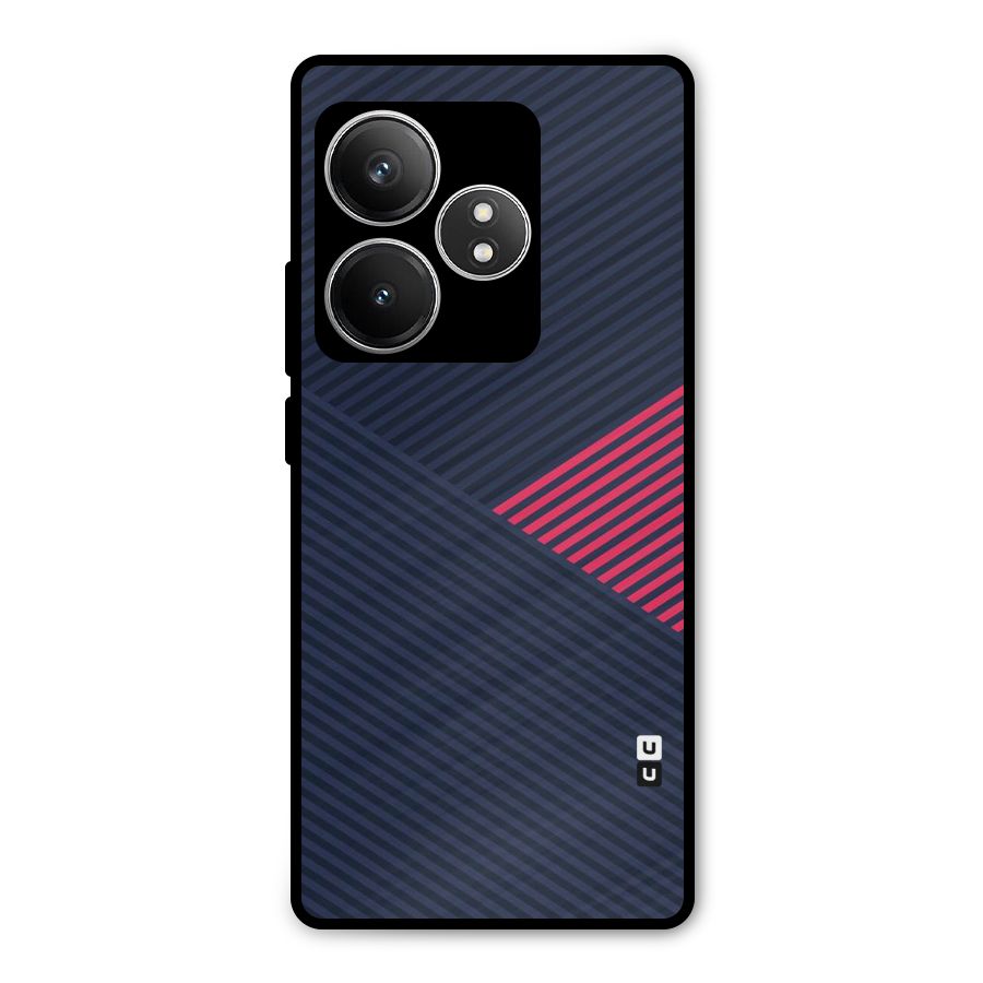 Criscros Stripes Metal Back Case for Realme GT 6T