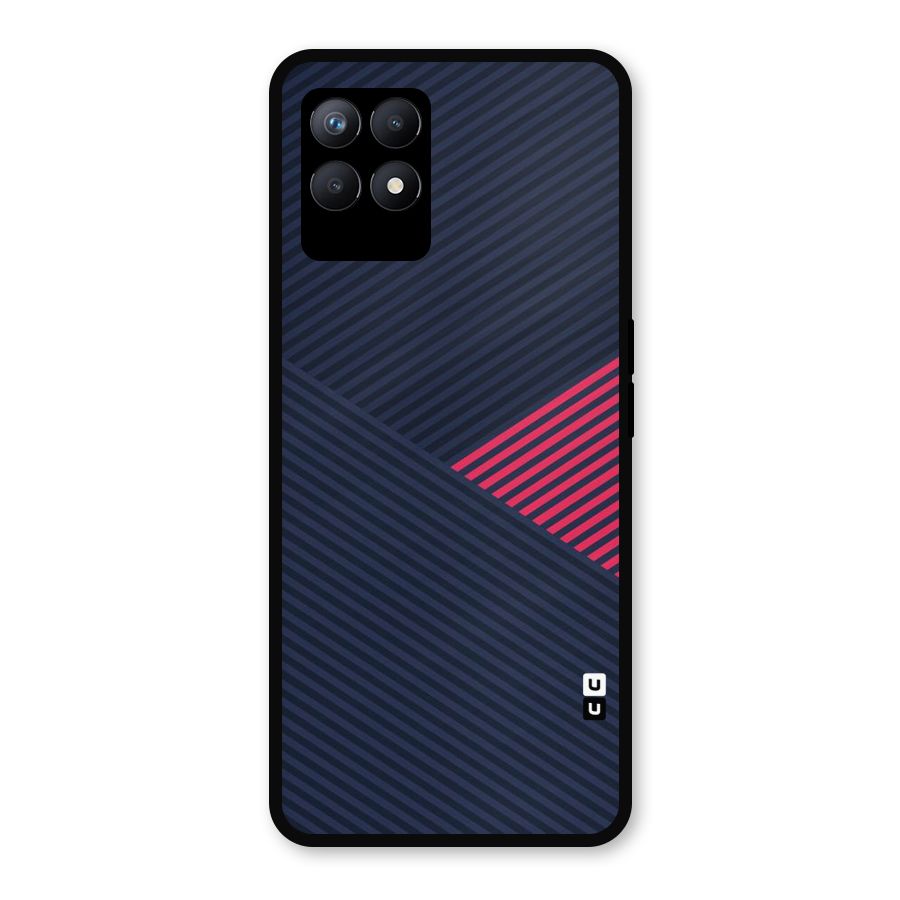 Criscros Stripes Metal Back Case for Realme Narzo 50