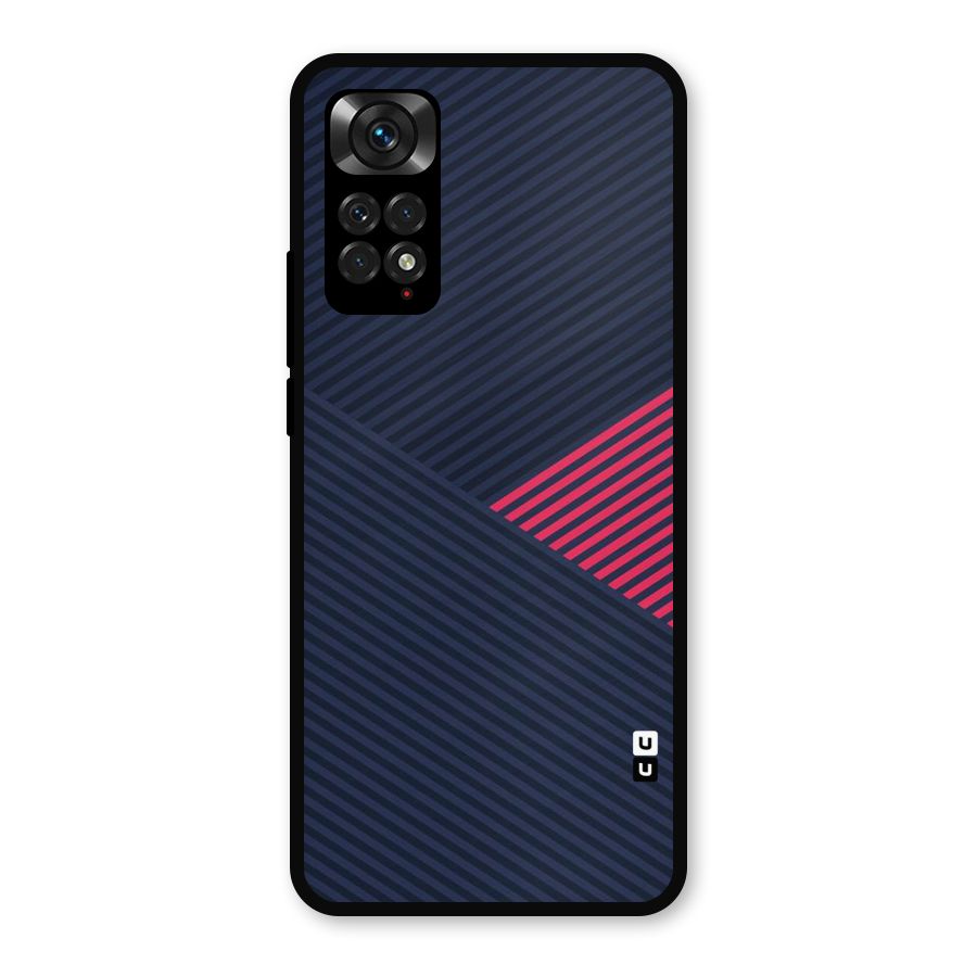 Criscros Stripes Metal Back Case for Redmi Note 11