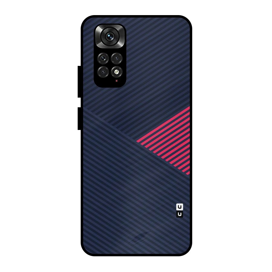 Criscros Stripes Metal Back Case for Redmi Note 11 Pro Plus 5G