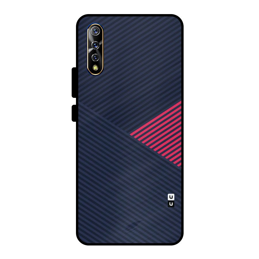 Criscros Stripes Metal Back Case for Vivo S1