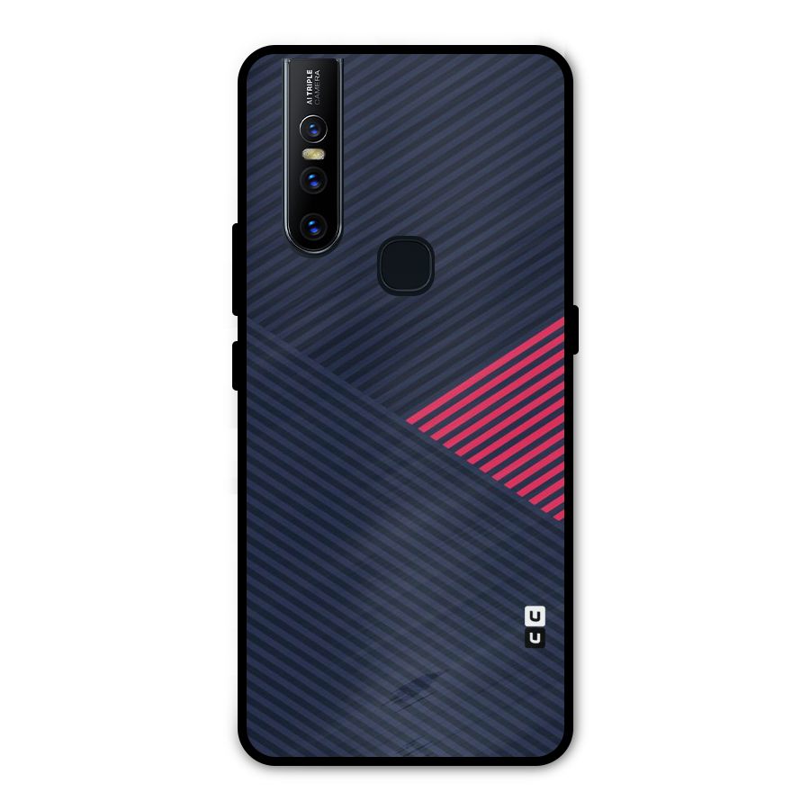 Criscros Stripes Metal Back Case for Vivo V15