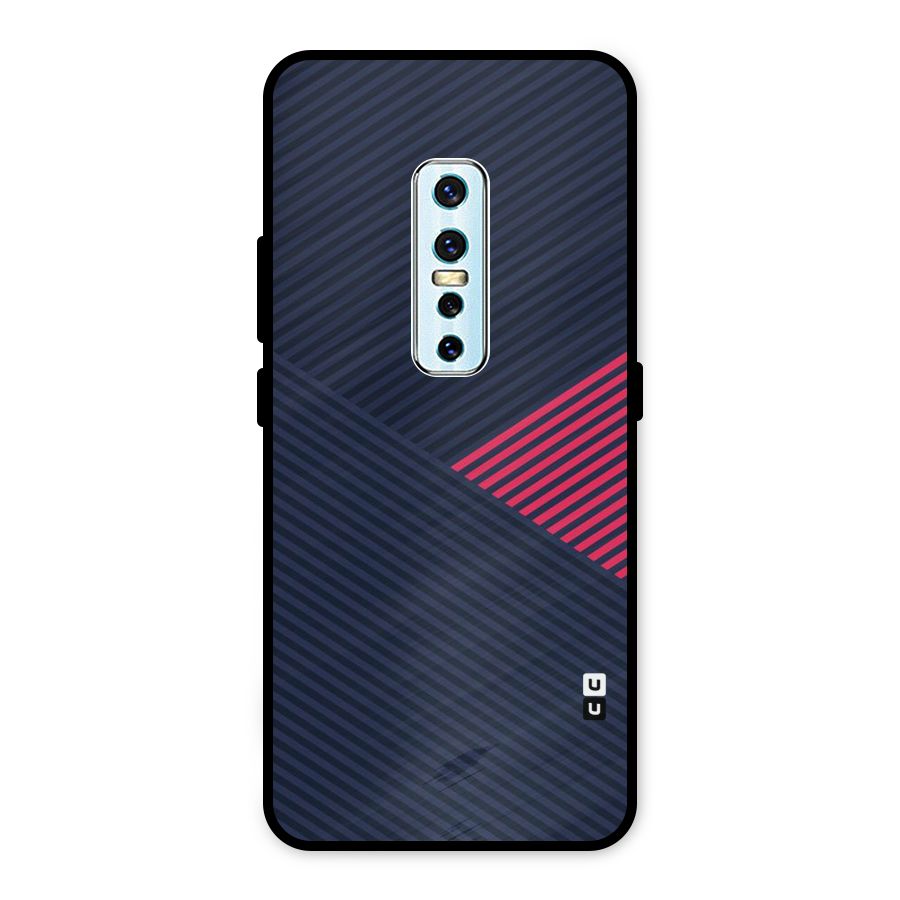 Criscros Stripes Metal Back Case for Vivo V17 Pro