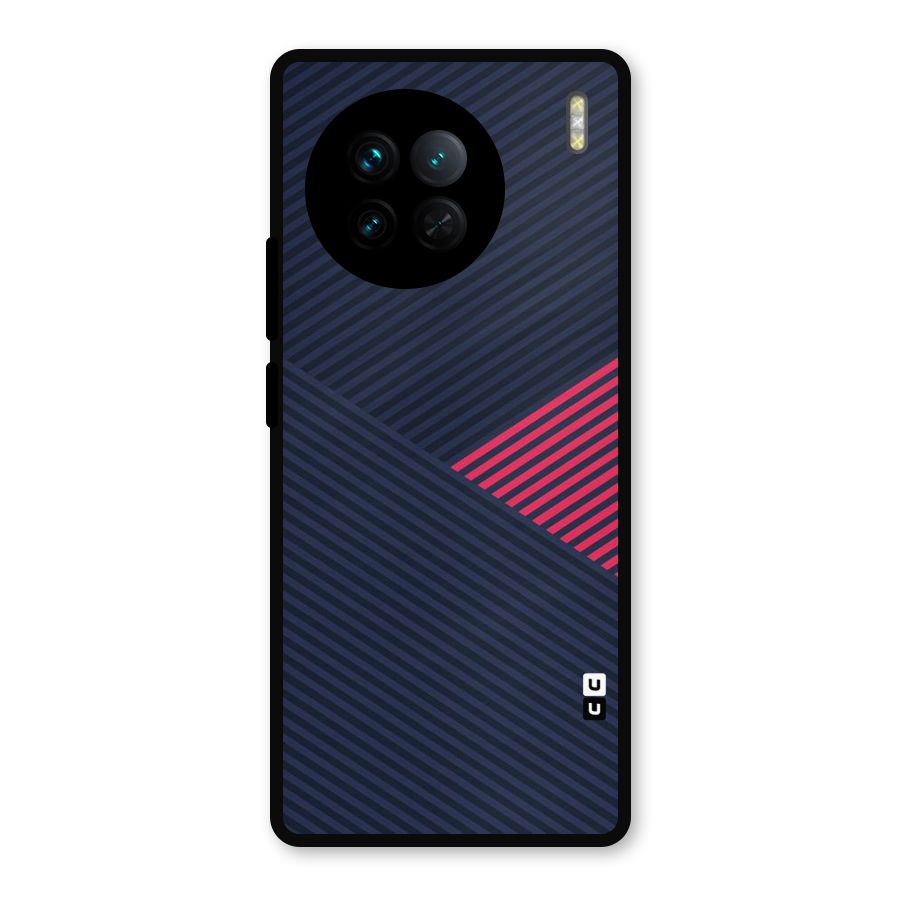 Criscros Stripes Metal Back Case for Vivo X90