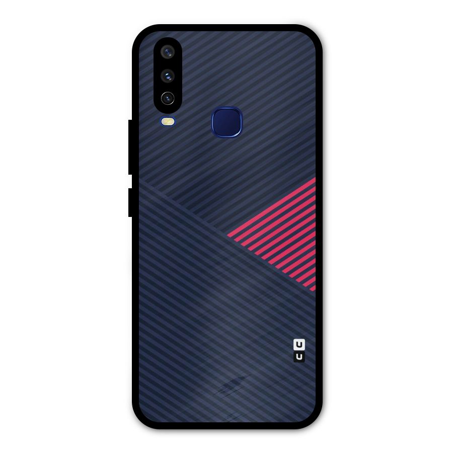 Criscros Stripes Metal Back Case for Vivo Y15