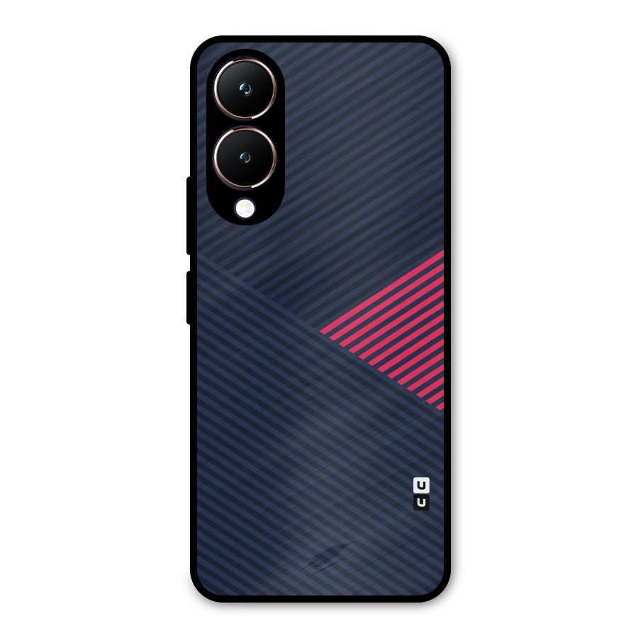Criscros Stripes Metal Back Case for Vivo Y28