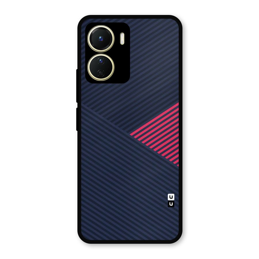 Criscros Stripes Metal Back Case for Vivo Y56