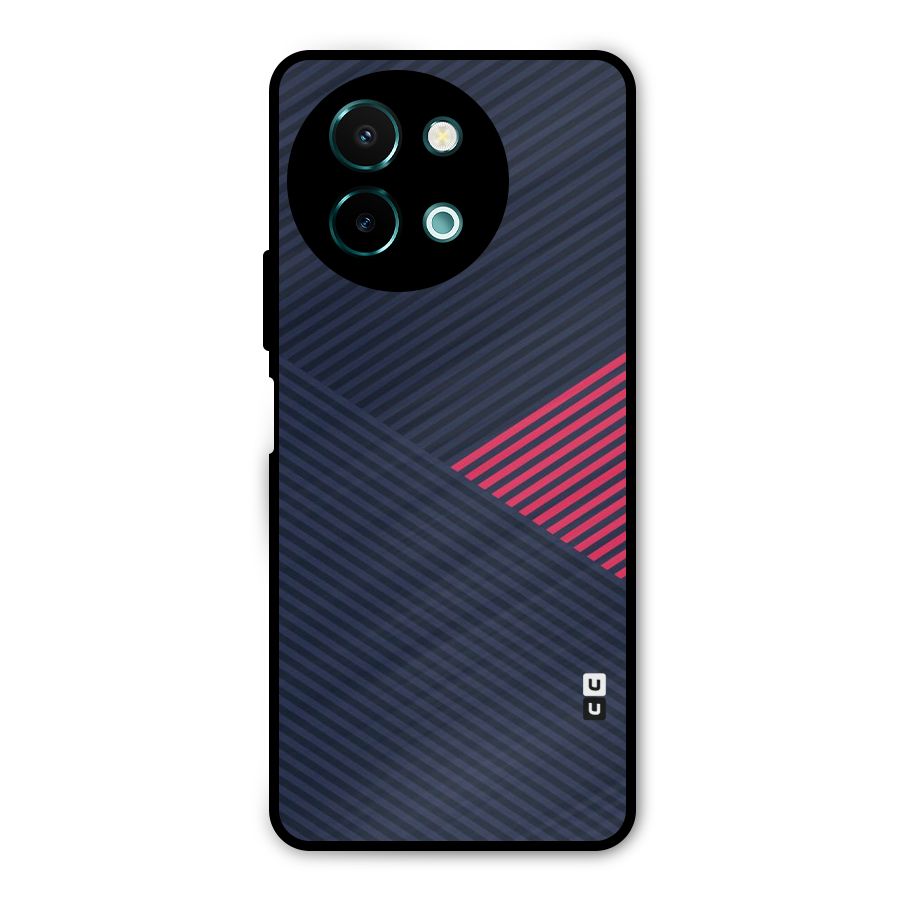 Criscros Stripes Metal Back Case for Vivo Y58