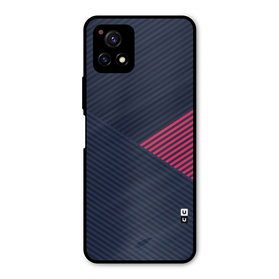 Criscros Stripes Metal Back Case for Vivo Y72 5G