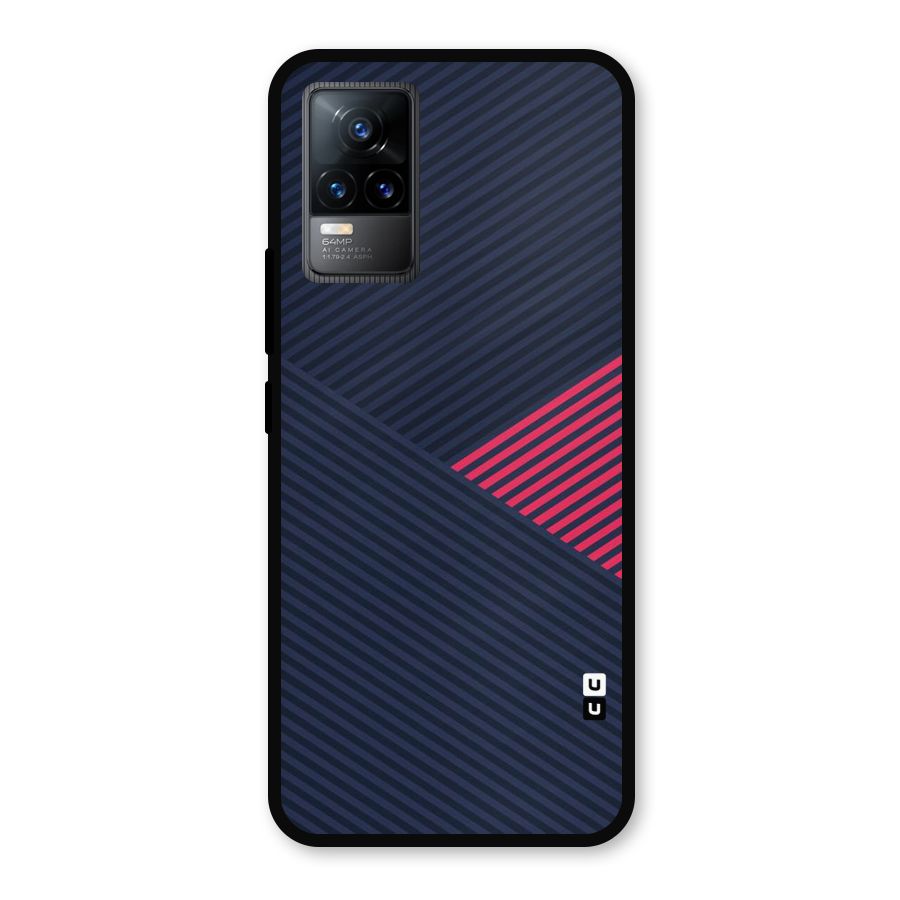 Criscros Stripes Metal Back Case for Vivo Y73