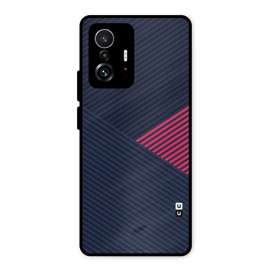 Criscros Stripes Metal Back Case for Xiaomi 11T Pro