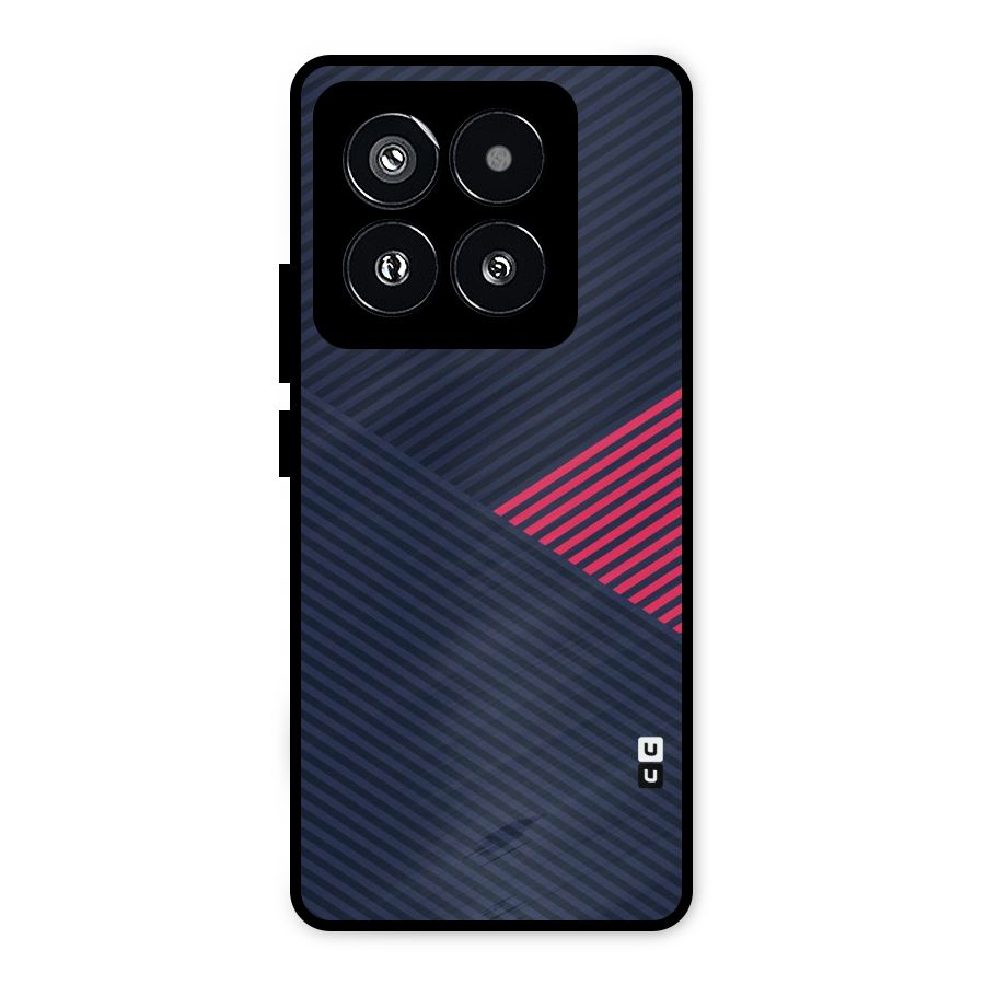 Criscros Stripes Metal Back Case for Xiaomi 14 Pro