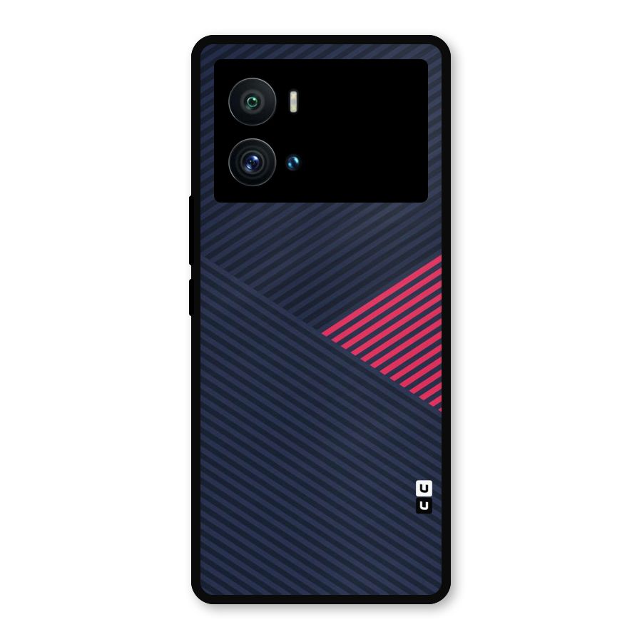 Criscros Stripes Metal Back Case for iQOO 9 Pro