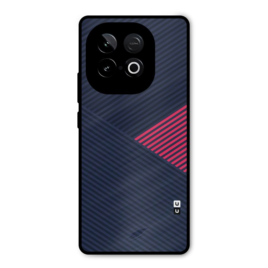 Criscros Stripes Metal Back Case for iQOO Neo 10