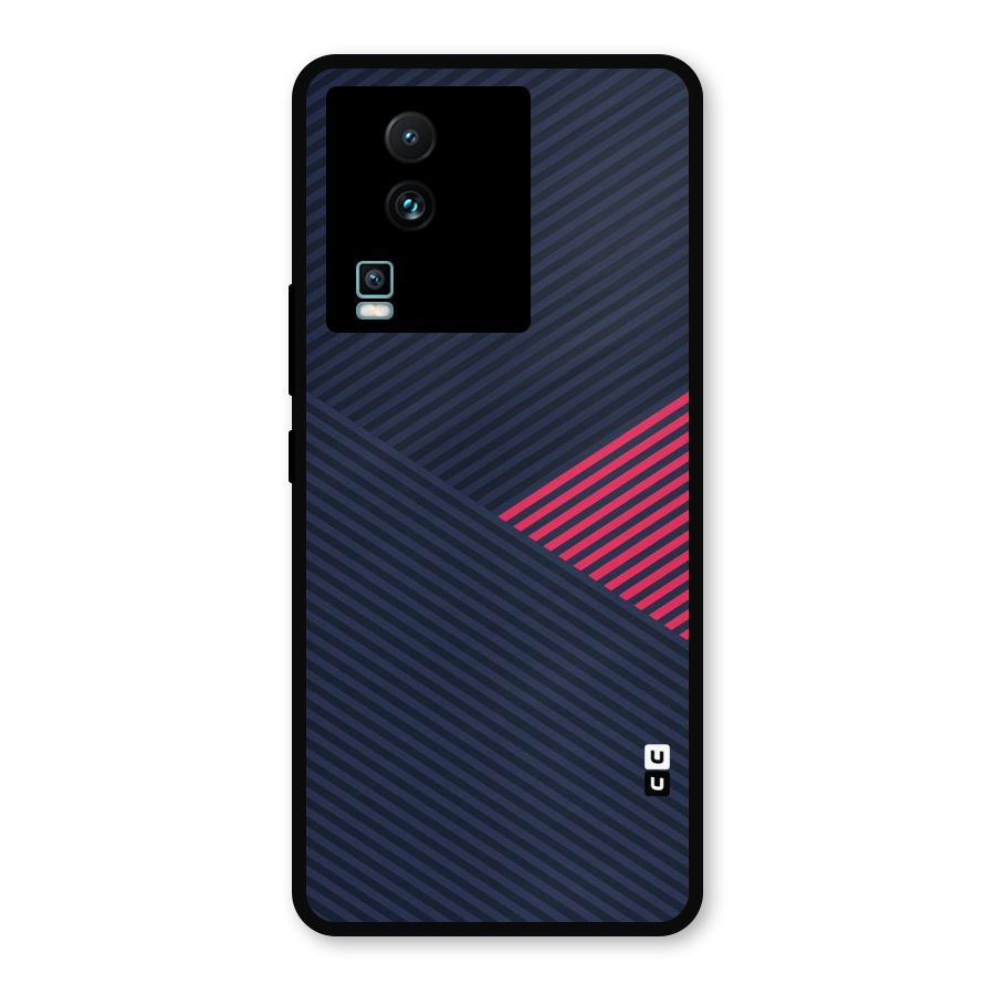 Criscros Stripes Metal Back Case for iQOO Neo 7