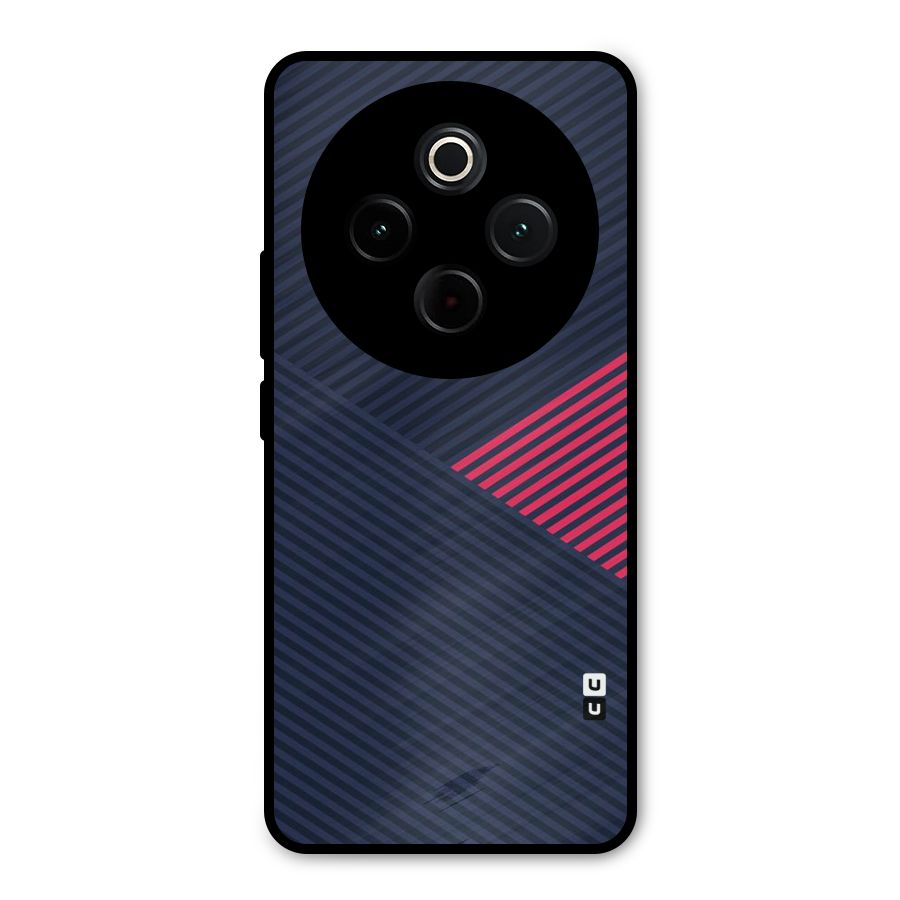 Criscros Stripes Metal Back Case for iQOO Z10