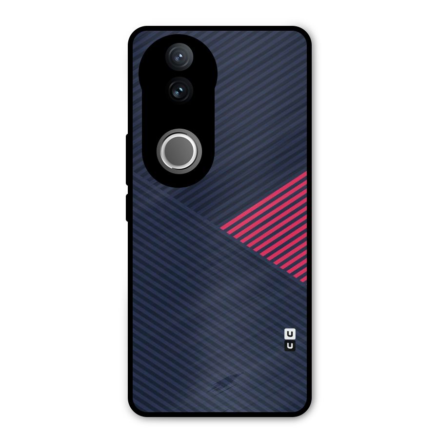Criscros Stripes Metal Back Case for iQOO Z10R
