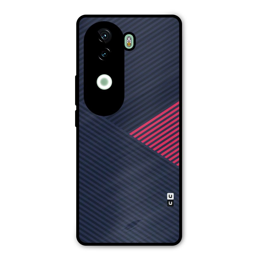 Criscros Stripes Metal Back Case for iQOO Z9s
