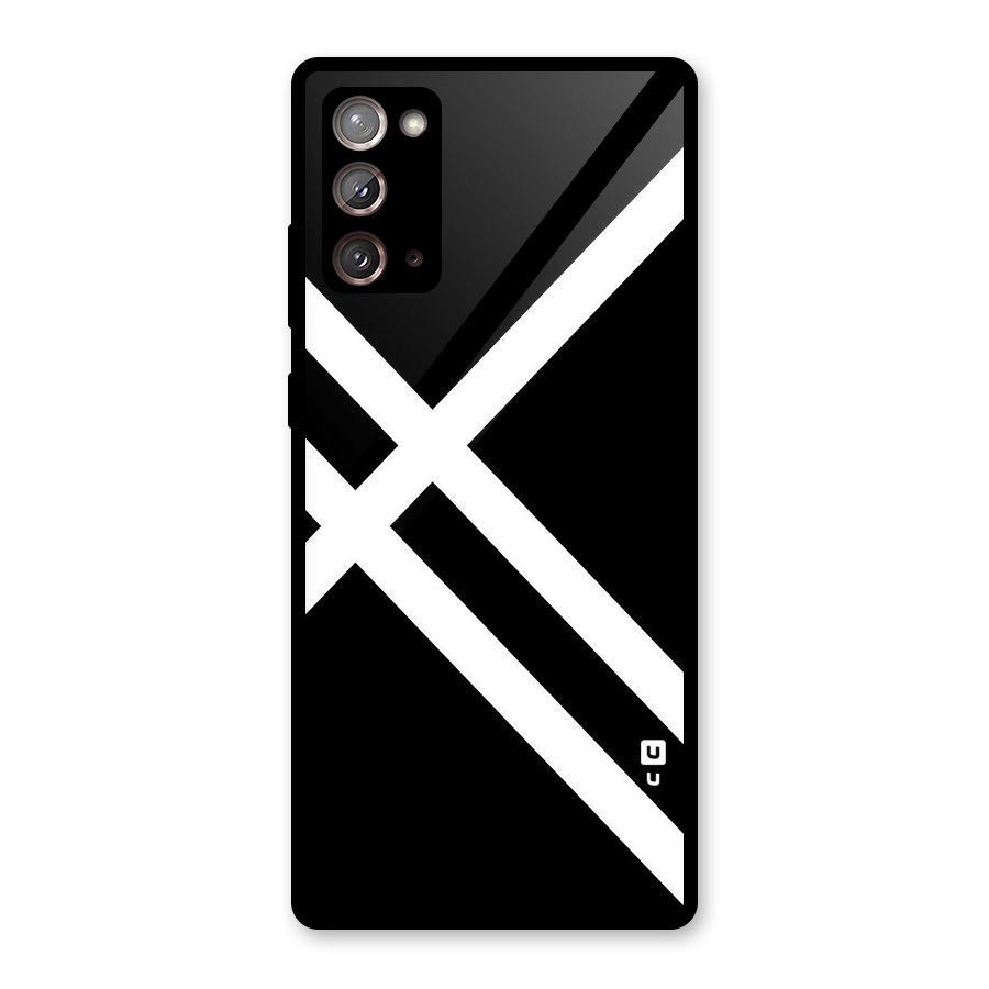 CrissCross Lines Glass Back Case for Galaxy Note 20