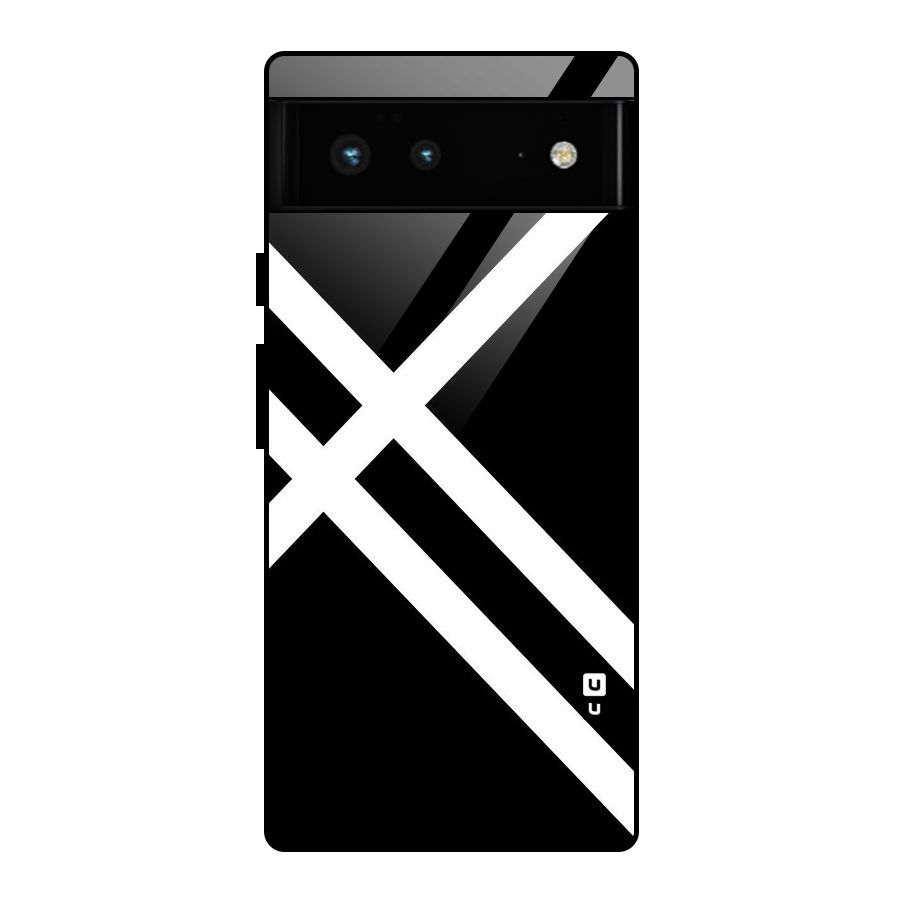 CrissCross Lines Glass Back Case for Google Pixel 6