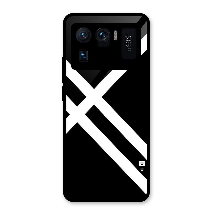 CrissCross Lines Glass Back Case for Mi 11 Ultra