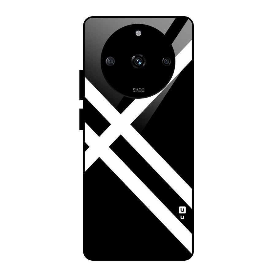 CrissCross Lines Glass Back Case for Realme Narzo 60 5G